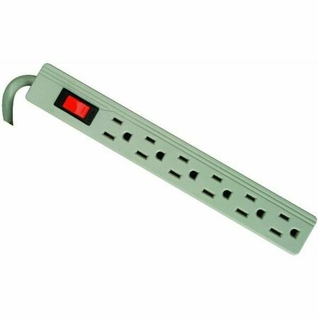 WOODS Grounded 6-Outlet Surge Protector Strip 543241